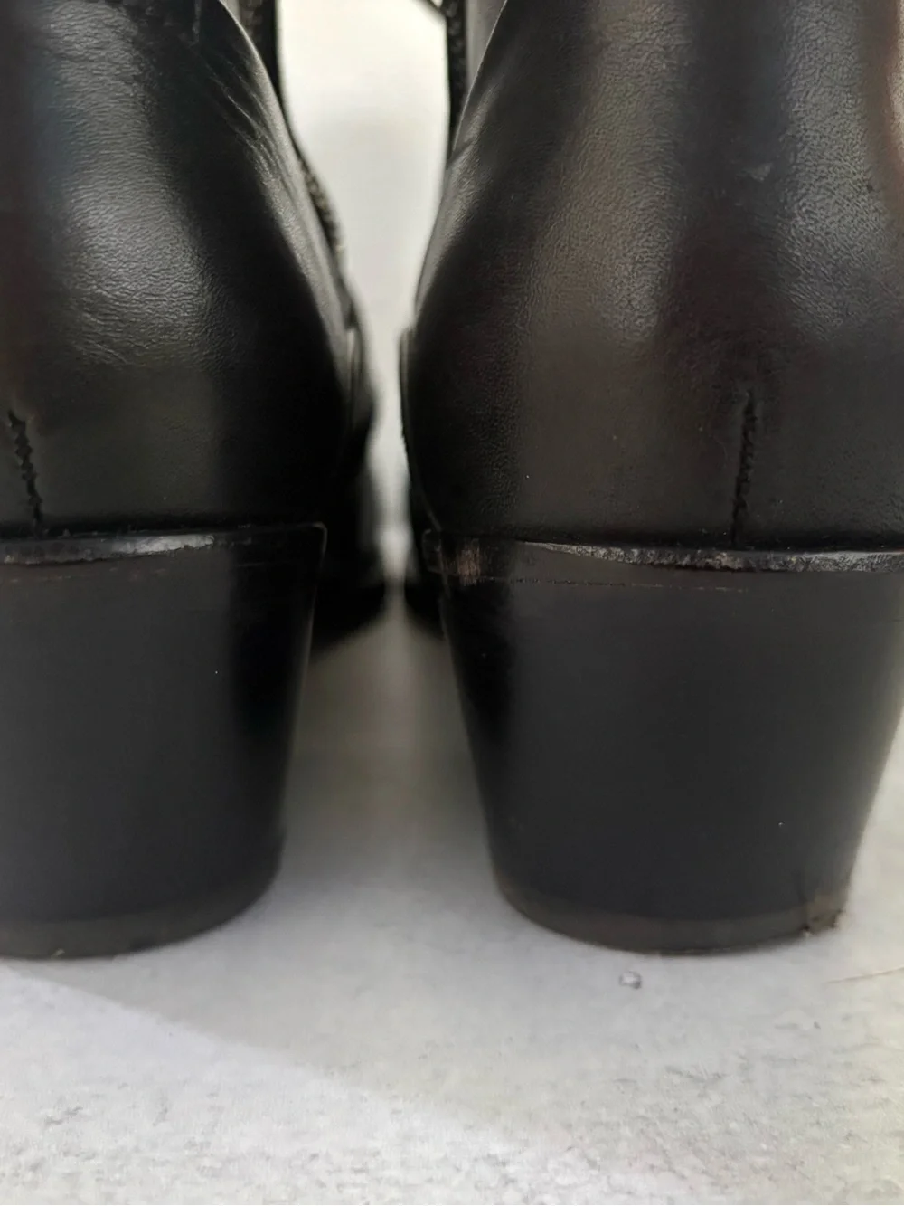 AllSaints Katy Black Leather Lace Up Buckle Strap Ankle Boot Black EU 38 US 7.5